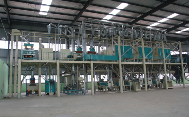 河北邯鄲日產80噸玉米深加工機械加工現場